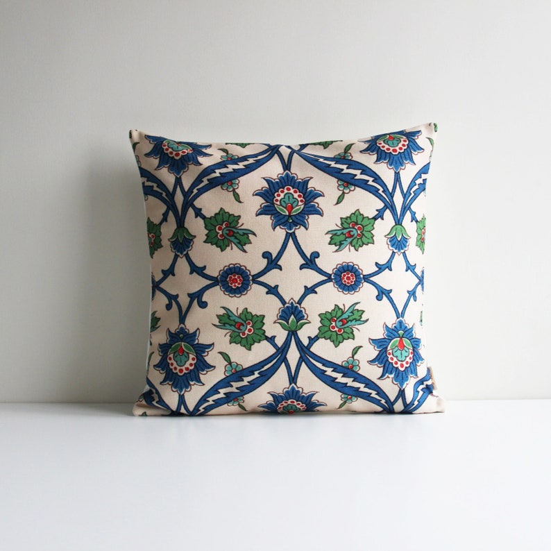 Pillow Cover 20X20 - Housse de coussin décorative bleu vert,