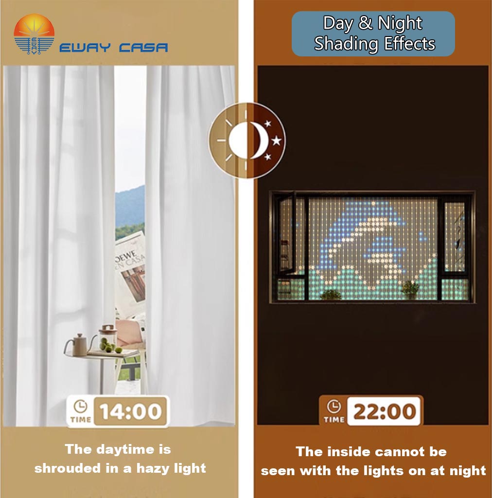 Curtain Sheer Voile - EWAY CASA – rideaux transparents en