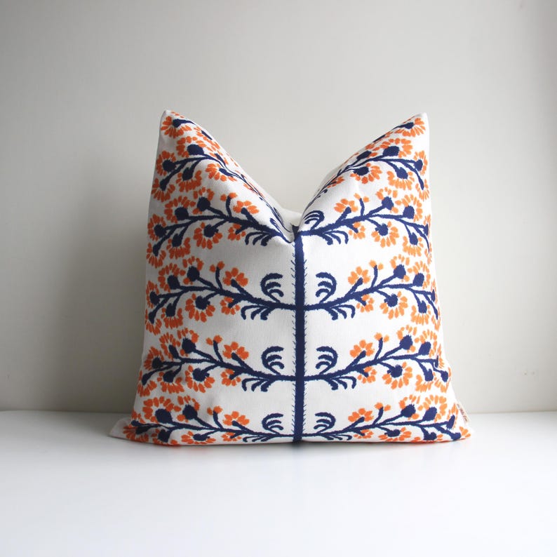 Pillow Cover 20X20 - Housse de coussin décorative bleu marine