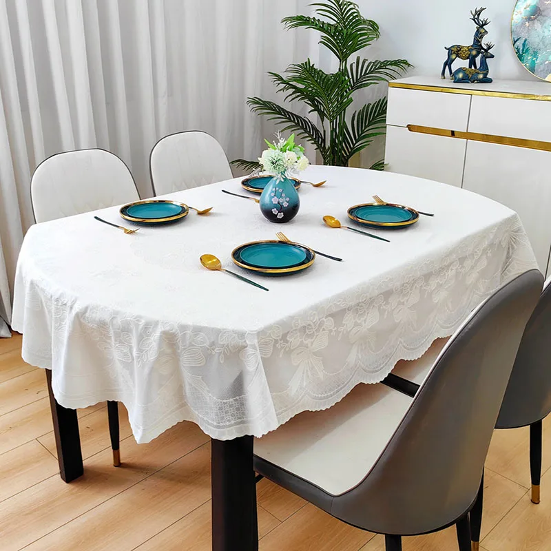 Nouvelle nappe ovale en PVC im - Home Textiles Today News avis et prix