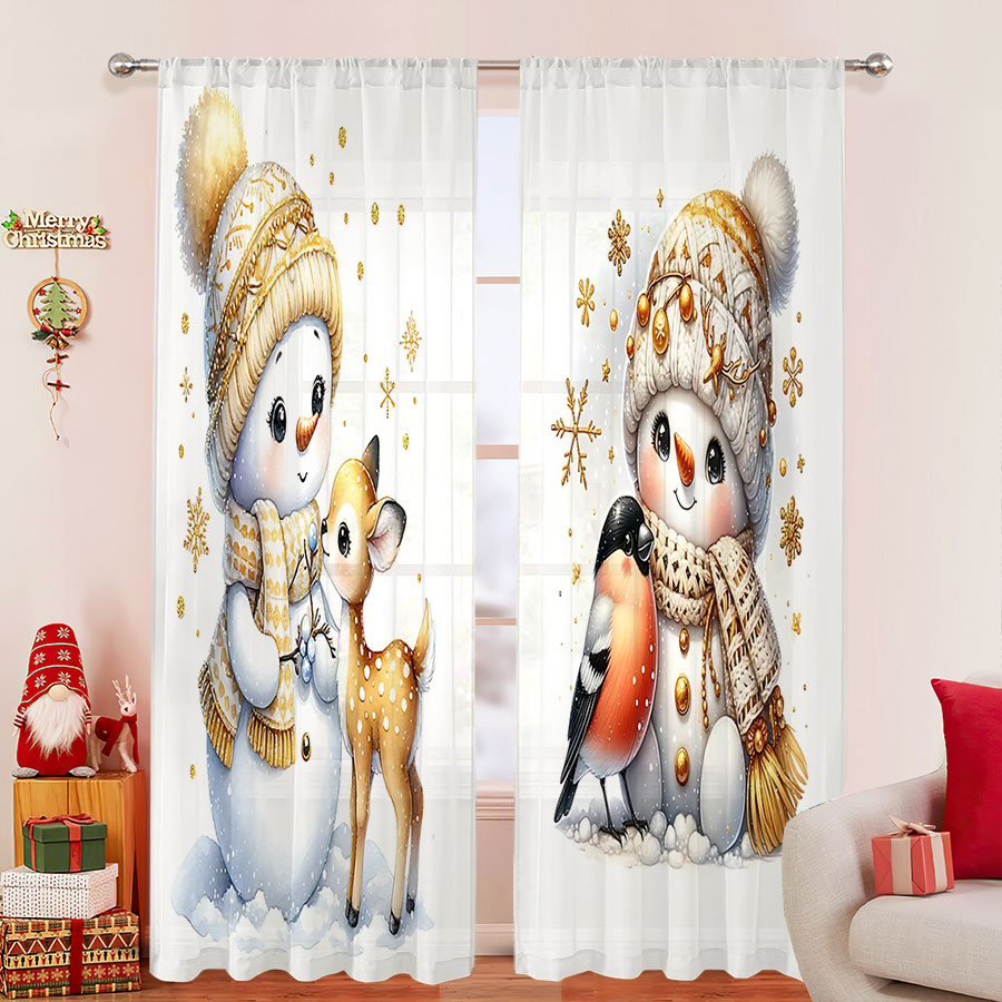 Lot de 2 rideaux transparents  - Curtain Sheer Voile avis et prix