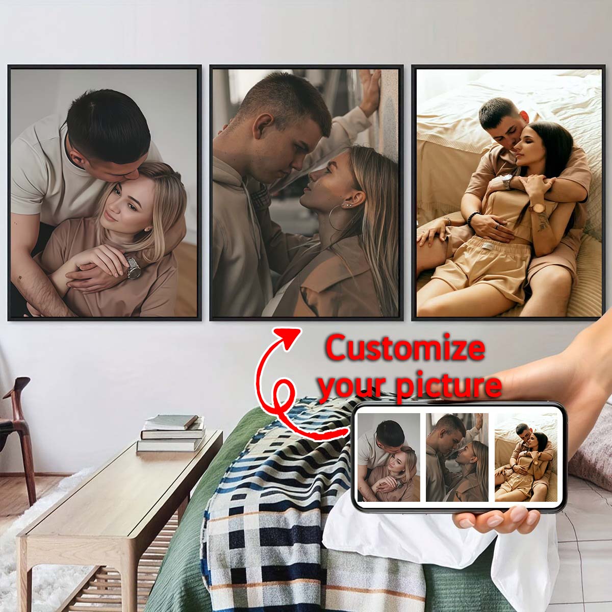 Triptyque - Cadre photo en boi - Home Textiles Today avis et prix
