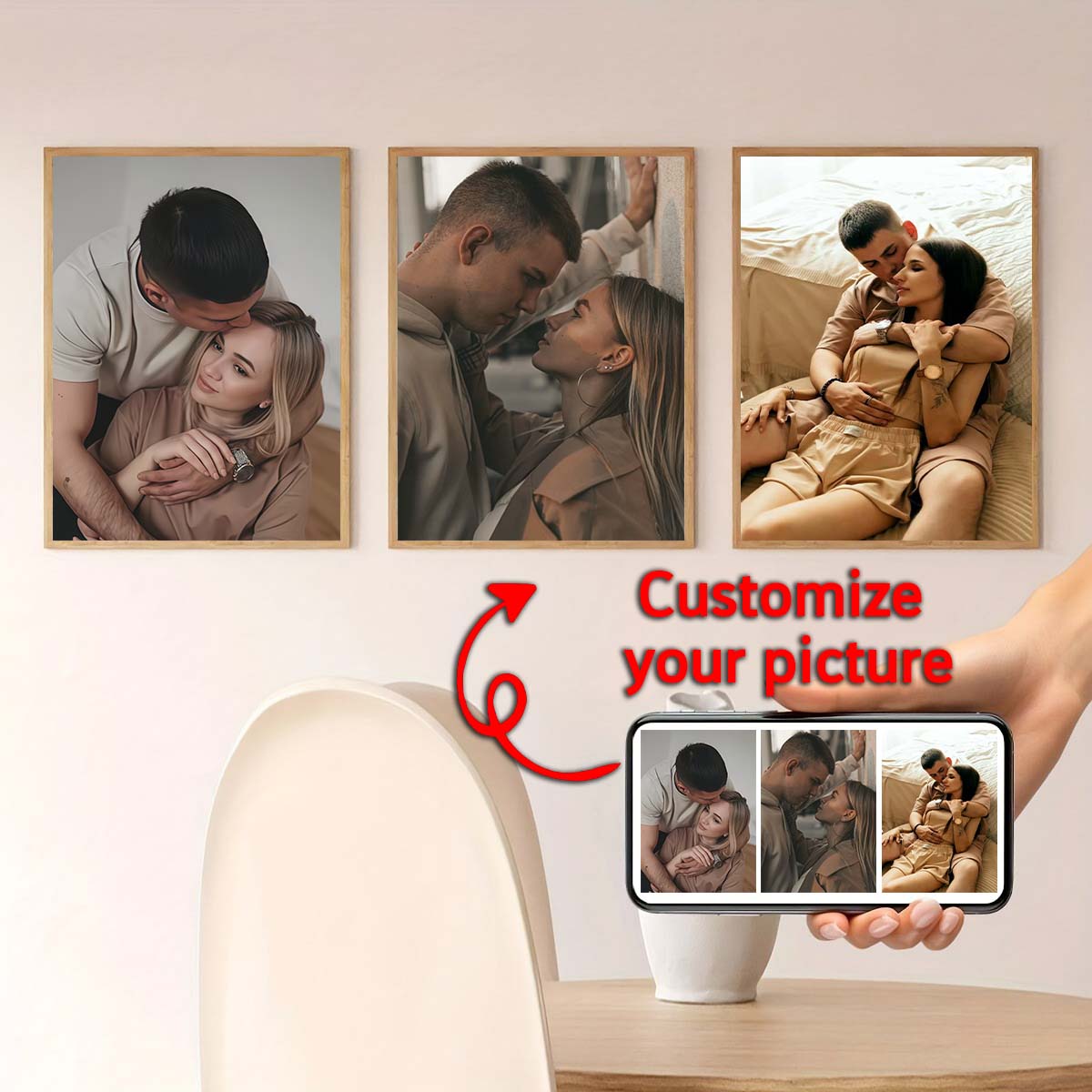 Triptyque - Cadre photo en boi - Home Textiles Today avis et prix