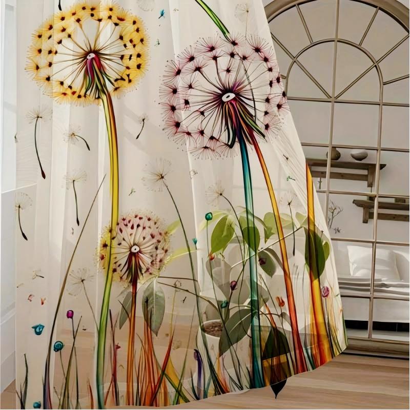 Lot de 2 rideaux transparents  - Curtain Sheer Voile avis et prix