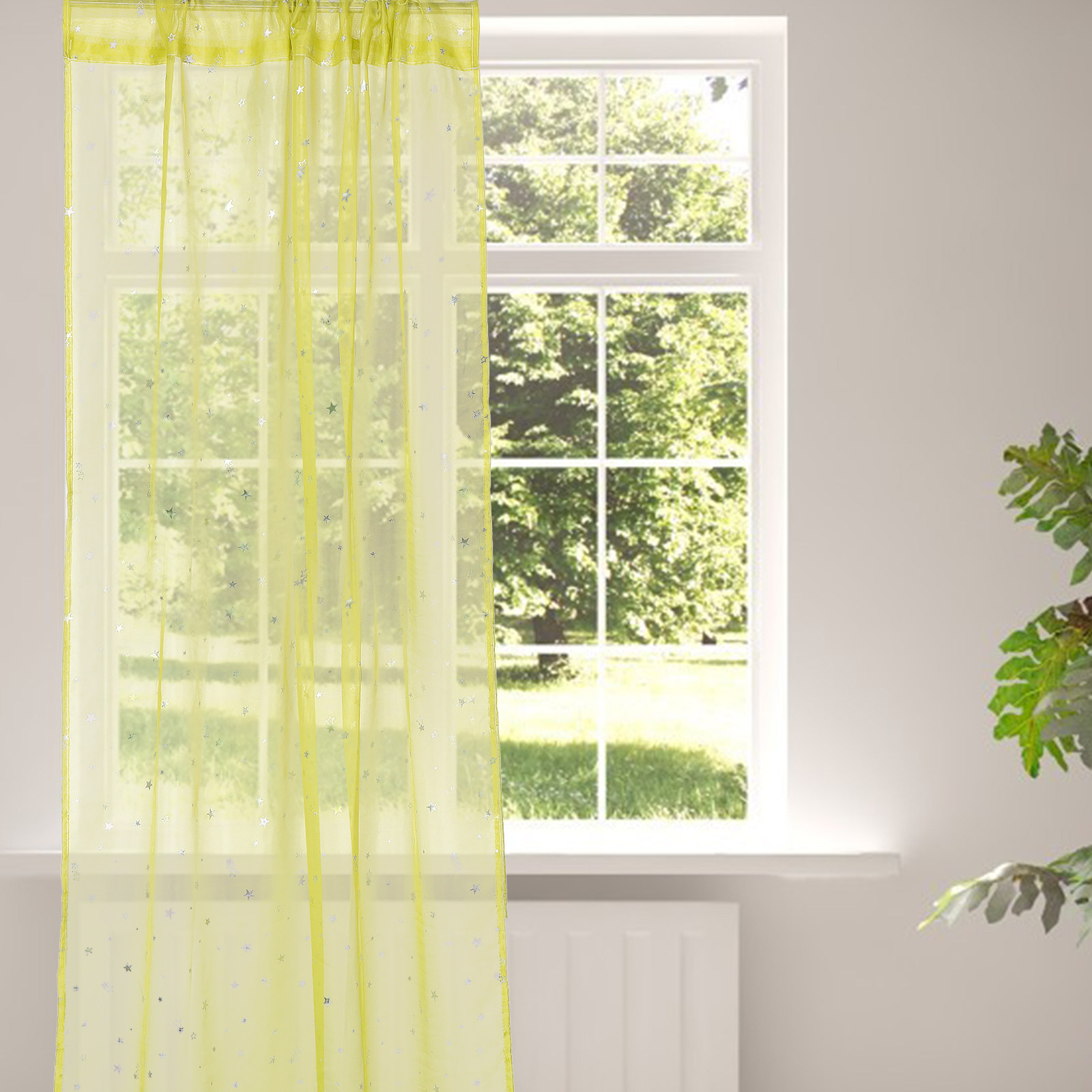 Voilages en aluminium argenté  - Curtain Sheer Voile avis et prix
