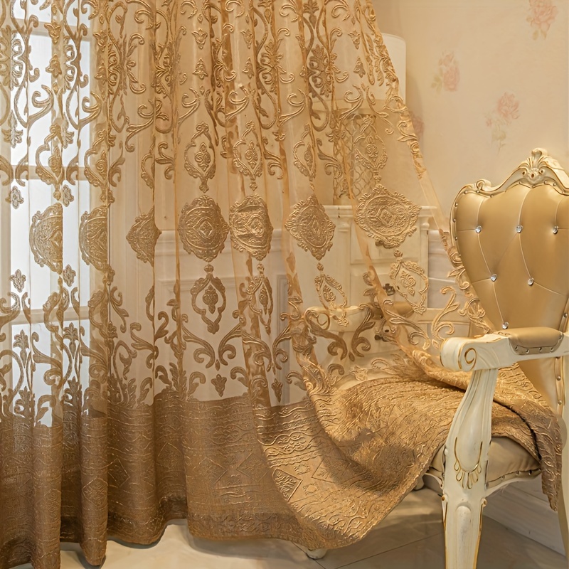 1 rideau transparent gaufré 3D - Curtain Sheer Voile avis et prix