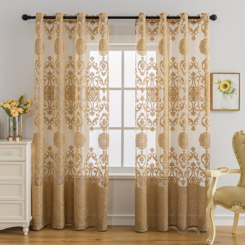1 rideau transparent gaufré 3D - Curtain Sheer Voile avis et prix