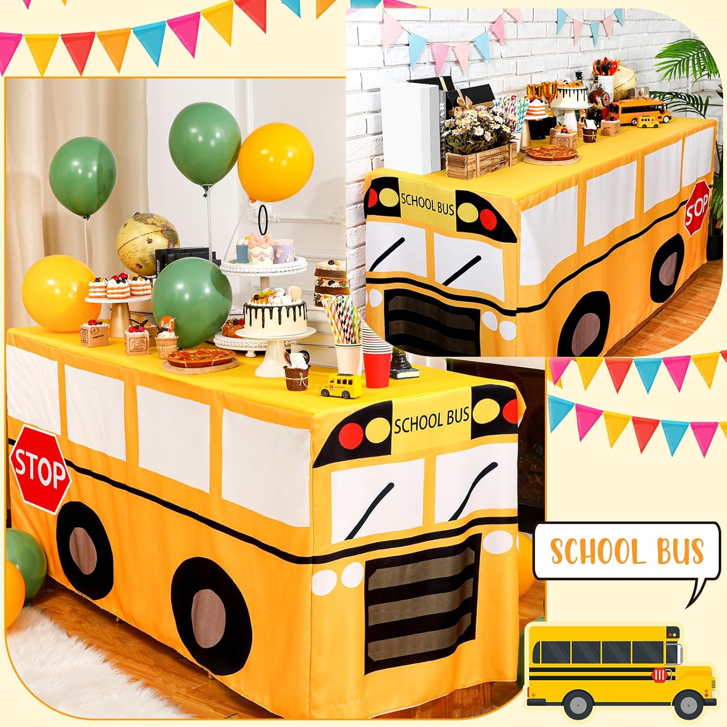 Nappe en forme de bus scolaire - Home Textiles Today News avis et prix
