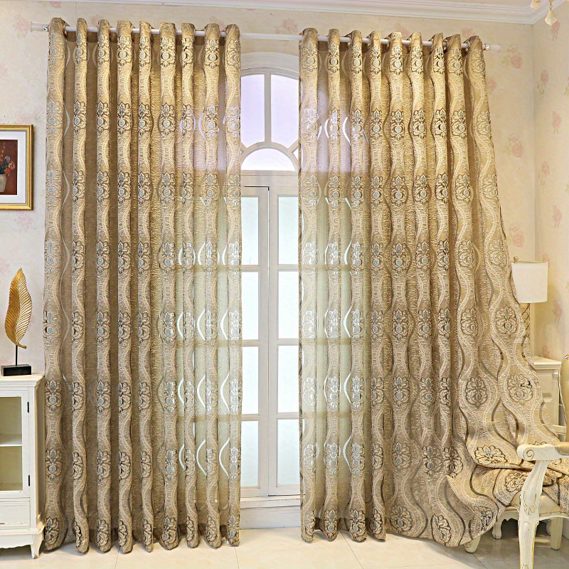 1 rideau transparent 3D gaufré - Curtain Sheer Voile avis et prix